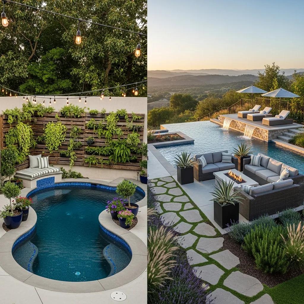 Create Stunning Outdoor Aesthetics with Pool Landscaping 3 Diverse pool landscaping ideas for small and large backyards