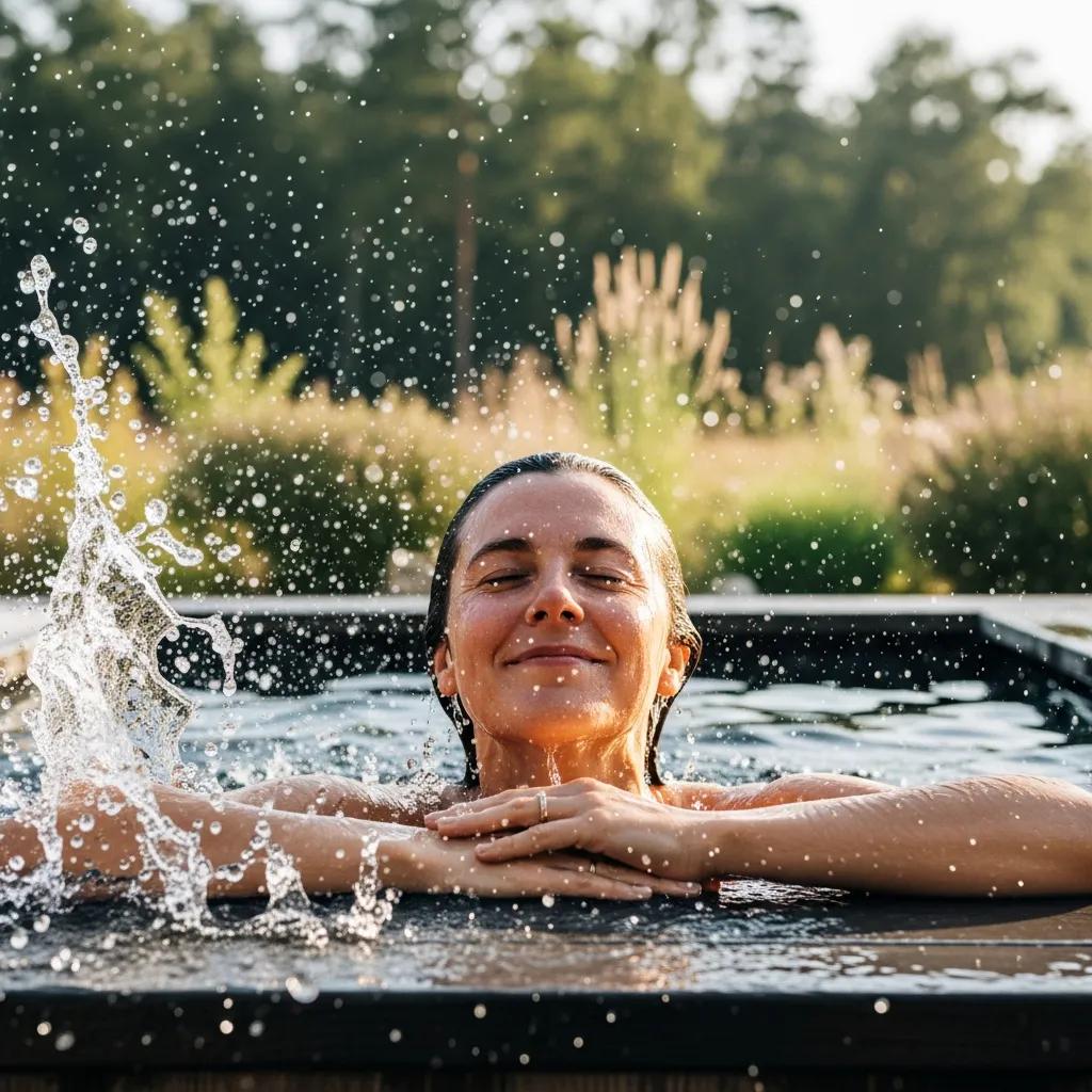 Discover the Plunge Pool Benefits: Small Space, Big Impact 3 Person enjoying cold plunge therapy, illustrating muscle recovery and inflammation reduction